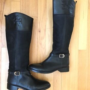 TORY BURCH “Simone” leather riding boots